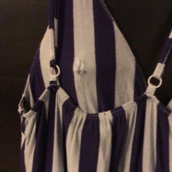 Purple and Gray Striped Dress - Picture 5 of 6